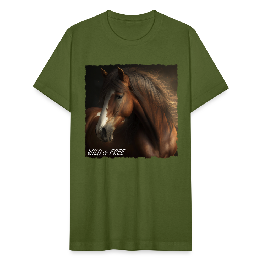 Brown Horse II - Wild & Free - olive