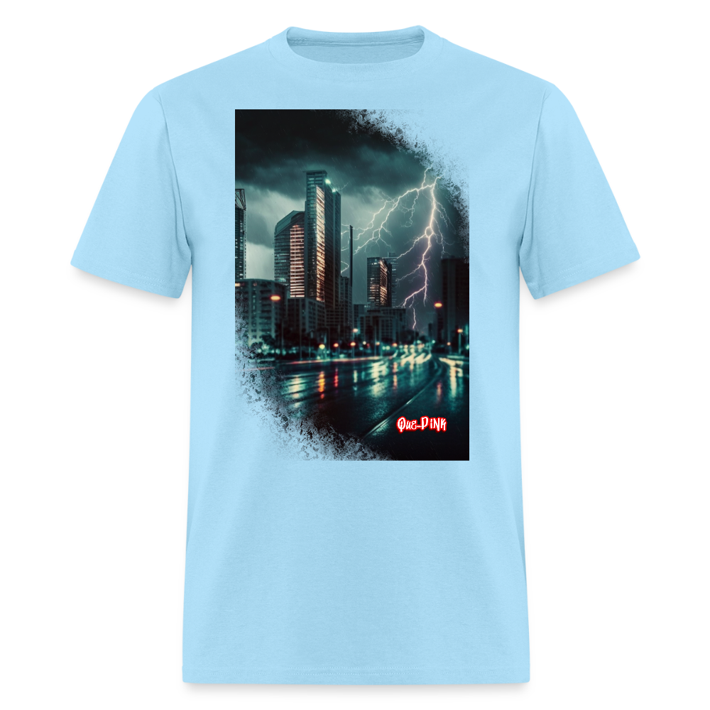 Lightning City - powder blue