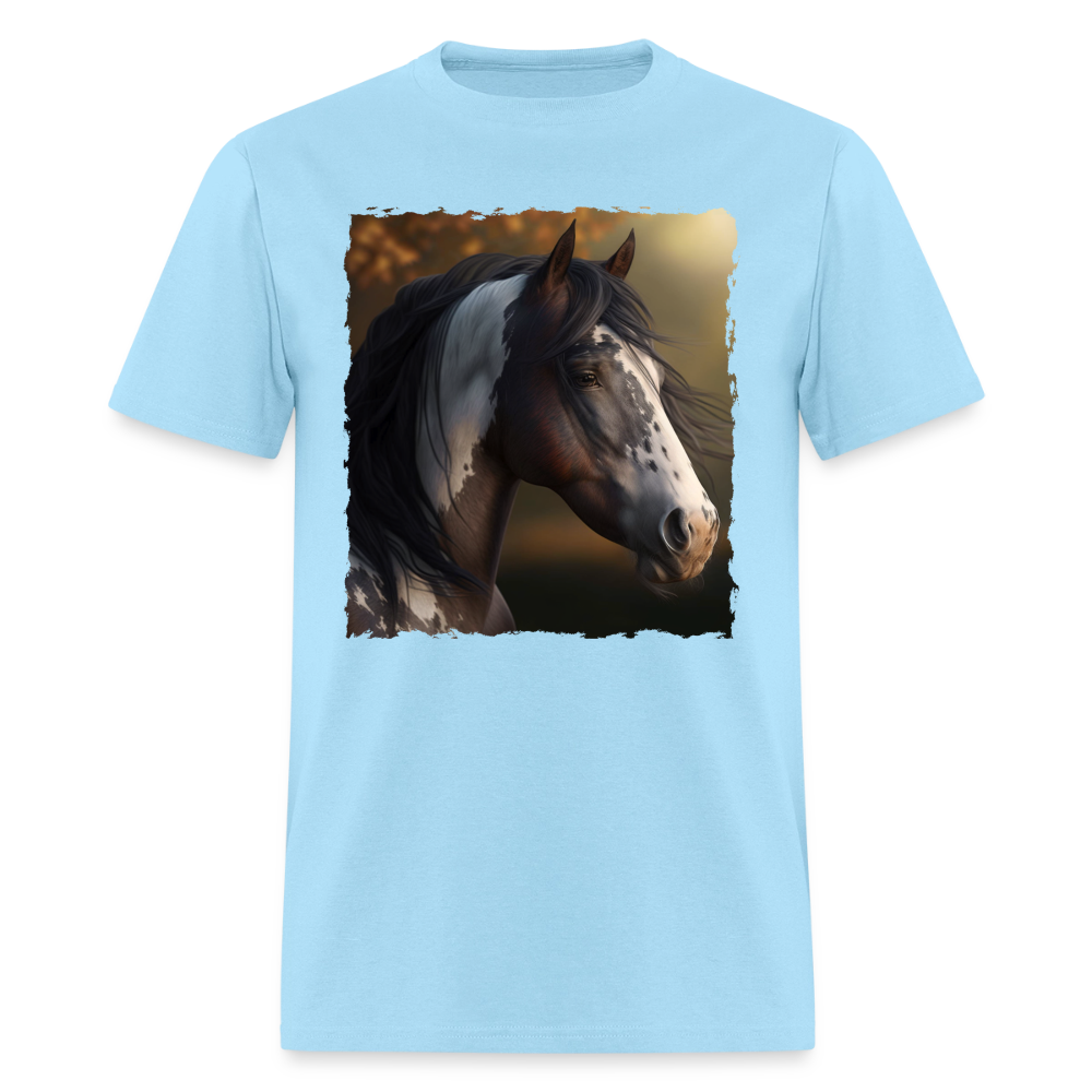 Horse III - Wild & Free - powder blue