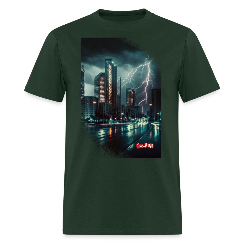 Lightning City - forest green