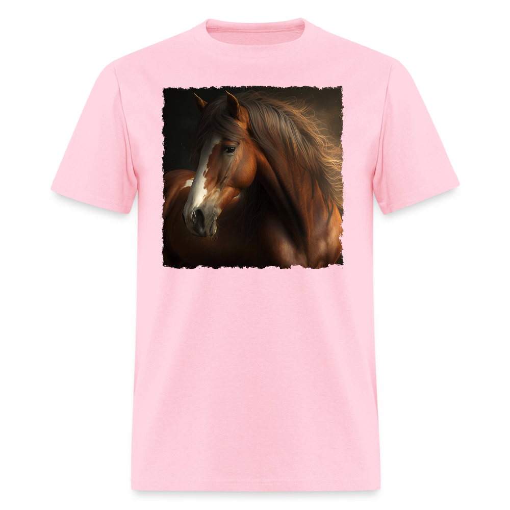 Brown Horse II - Wild & Free - pink
