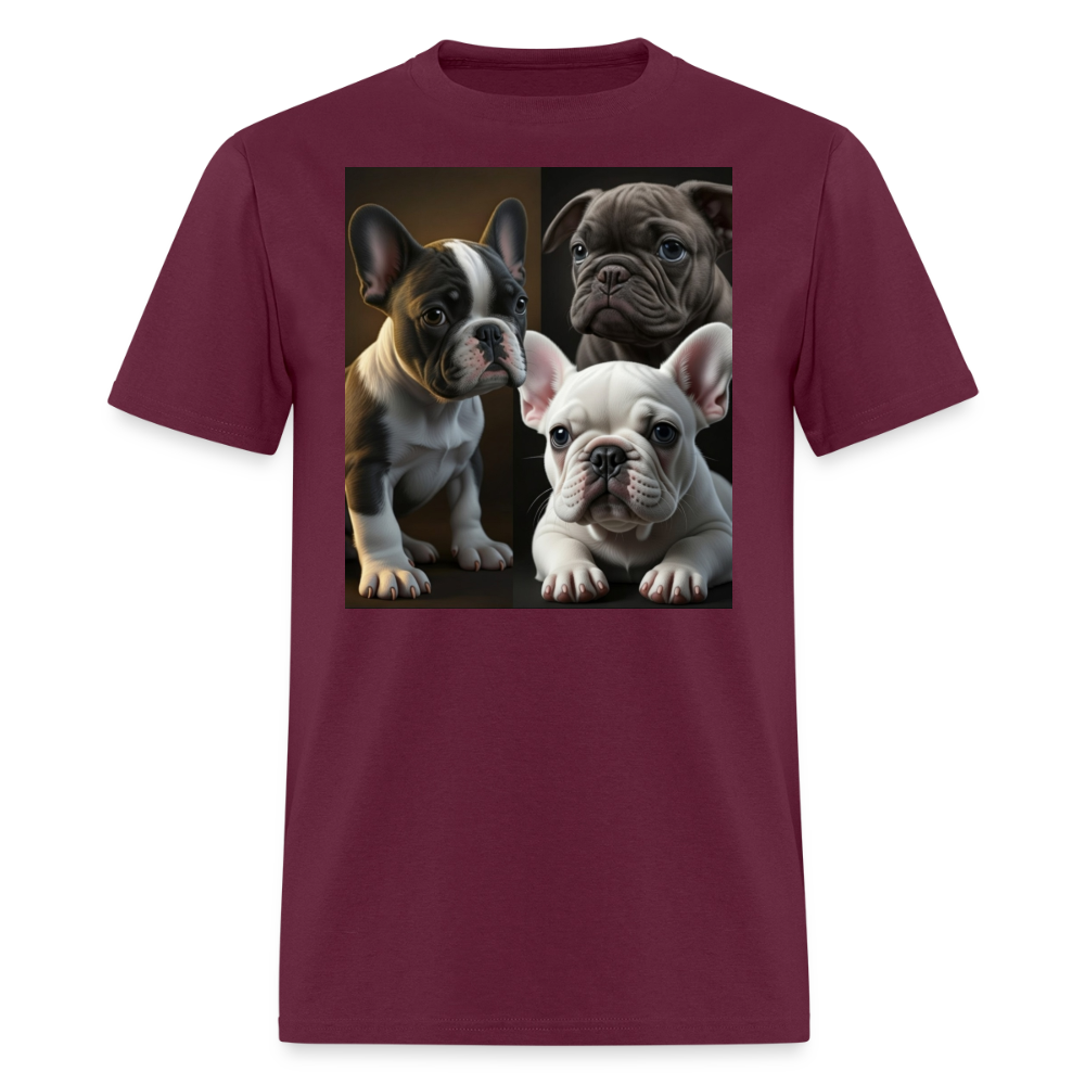 Puppies III - Pure Cuteness - burgundy