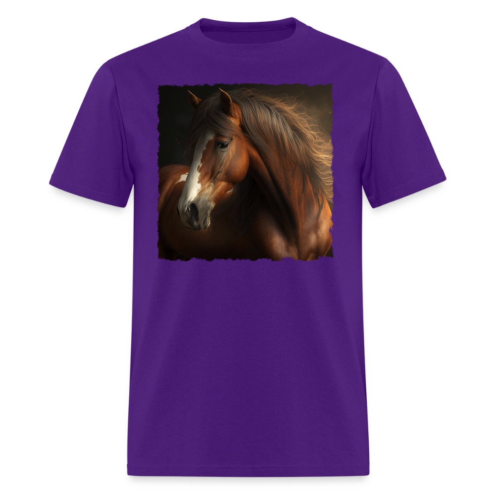 Brown Horse II - Wild & Free - purple