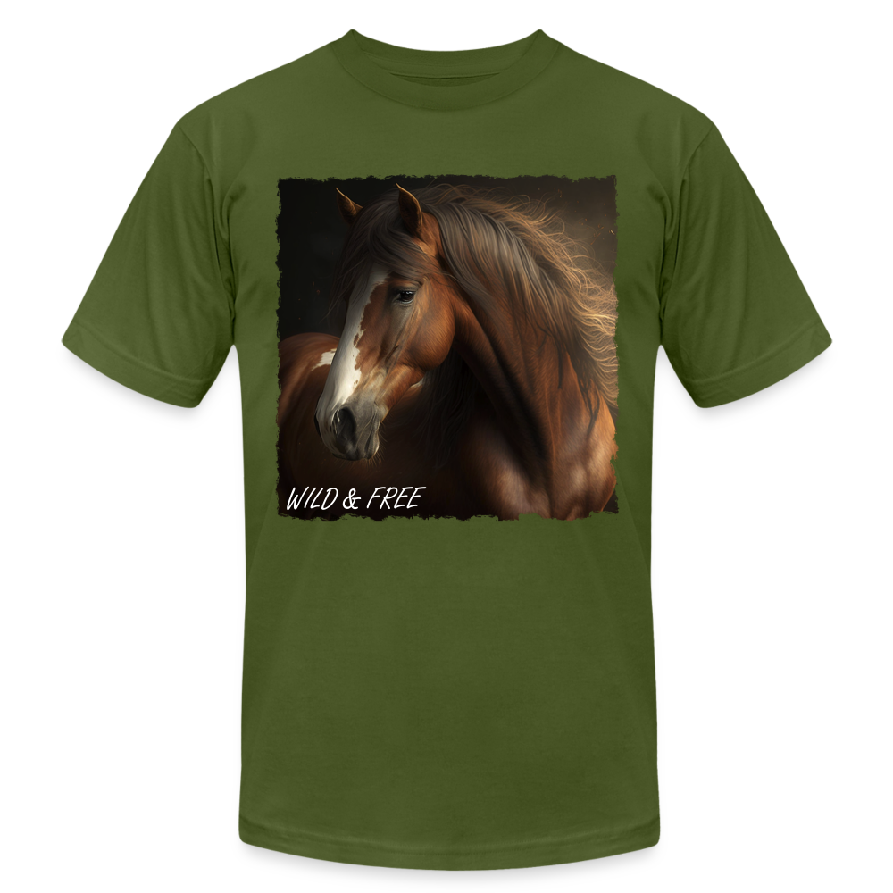 Brown Horse II - Wild & Free - olive