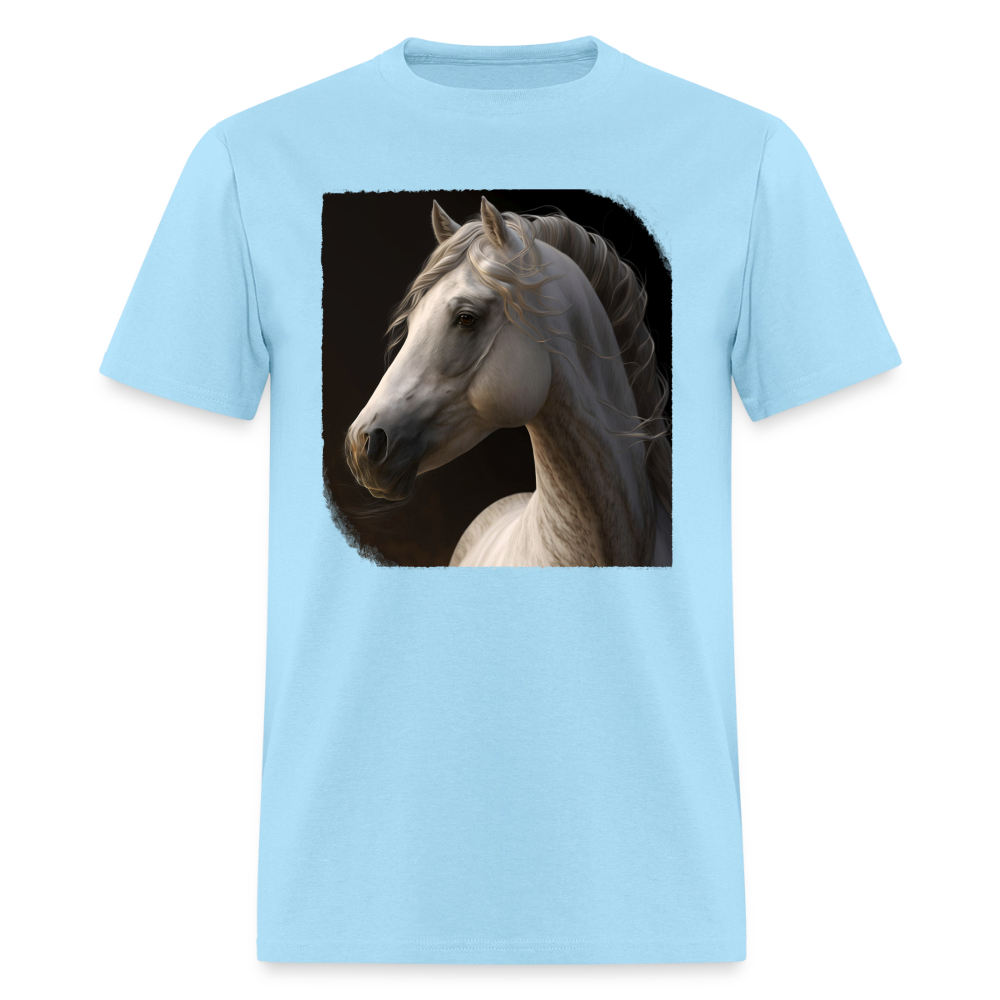 Horse - Wild &Free - powder blue