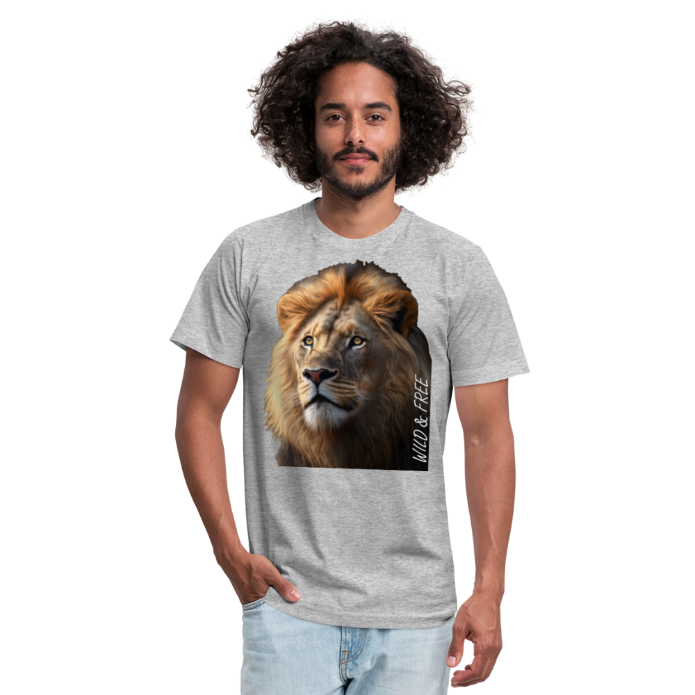 Lion - Wild & Free - heather gray