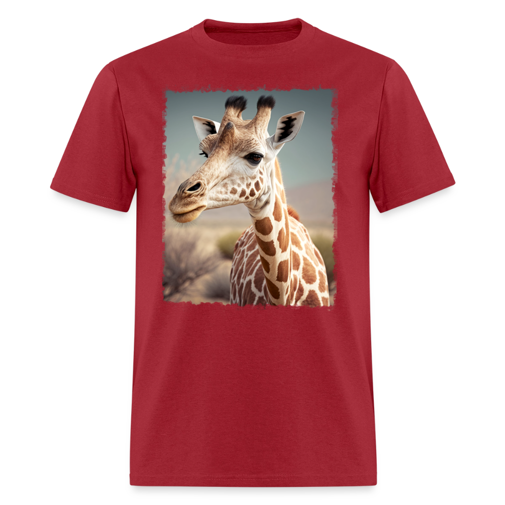 Giraffe II - Wild & Free - dark red