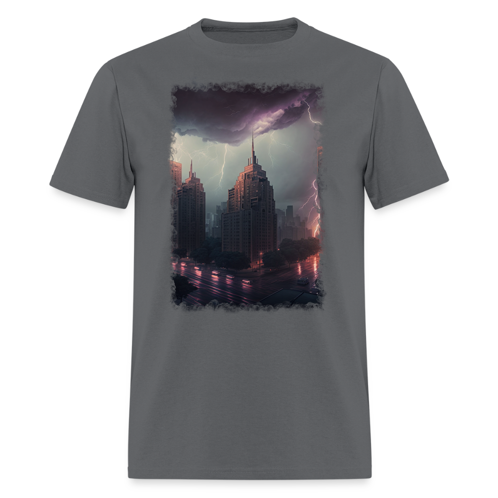 Lightning City III - charcoal