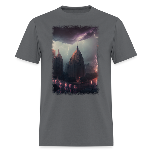 Lightning City III - charcoal