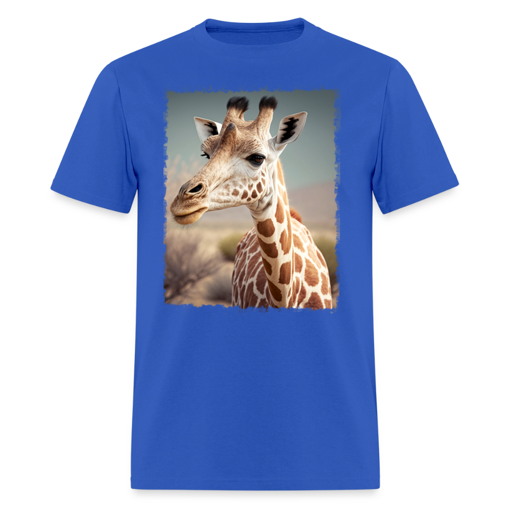 Giraffe II - Wild & Free - royal blue