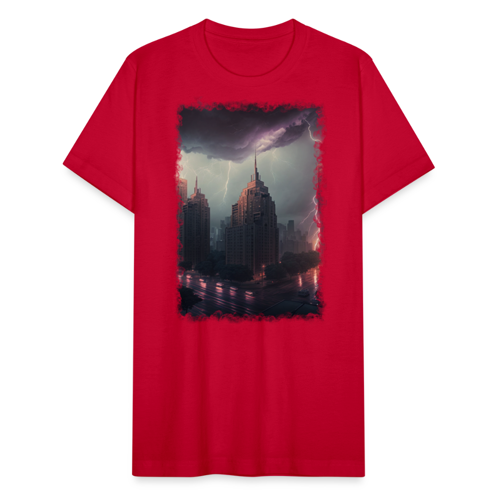 Lightning City III - red