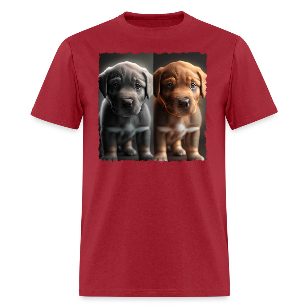 Puppies II - Pure Cuteness - dark red