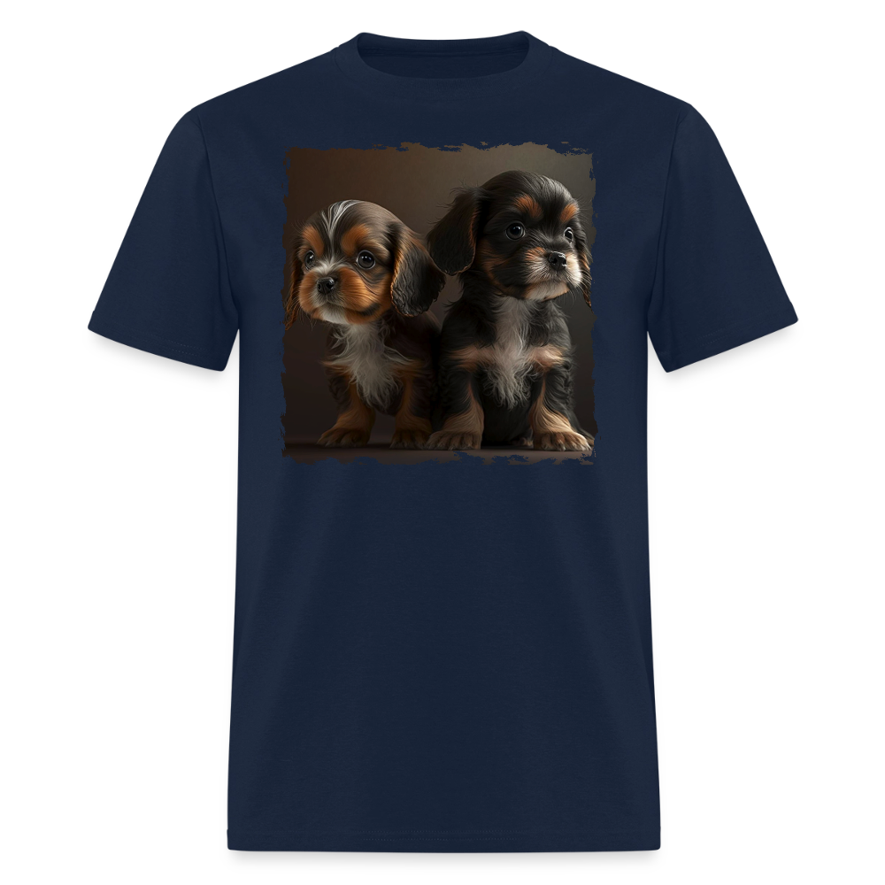 Puppies I - Pure Cuteness - navy