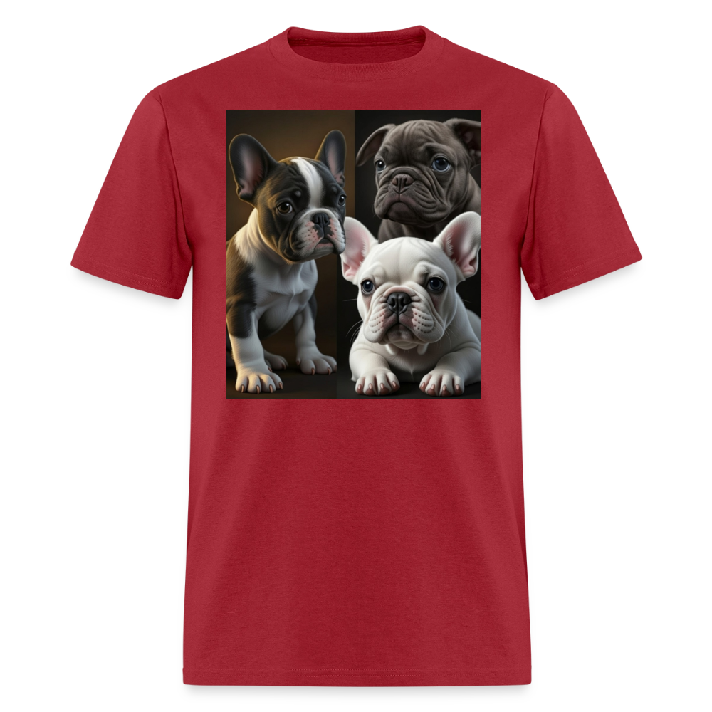 Puppies III - Pure Cuteness - dark red