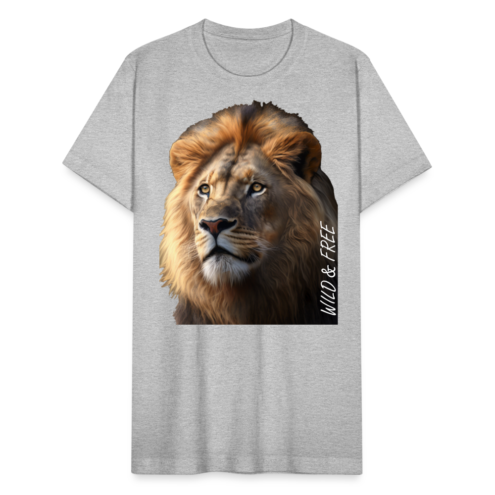 Lion - Wild & Free - heather gray