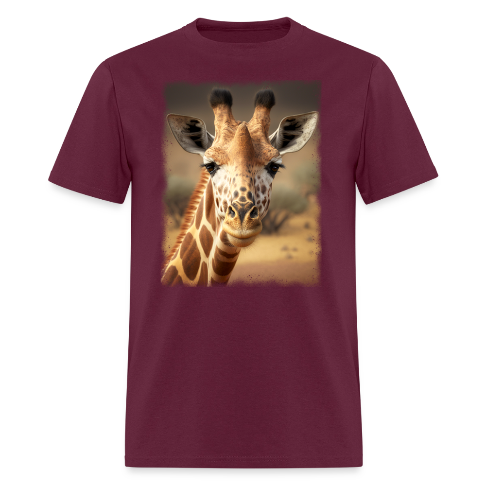 Giraffe - Wild & Free - burgundy