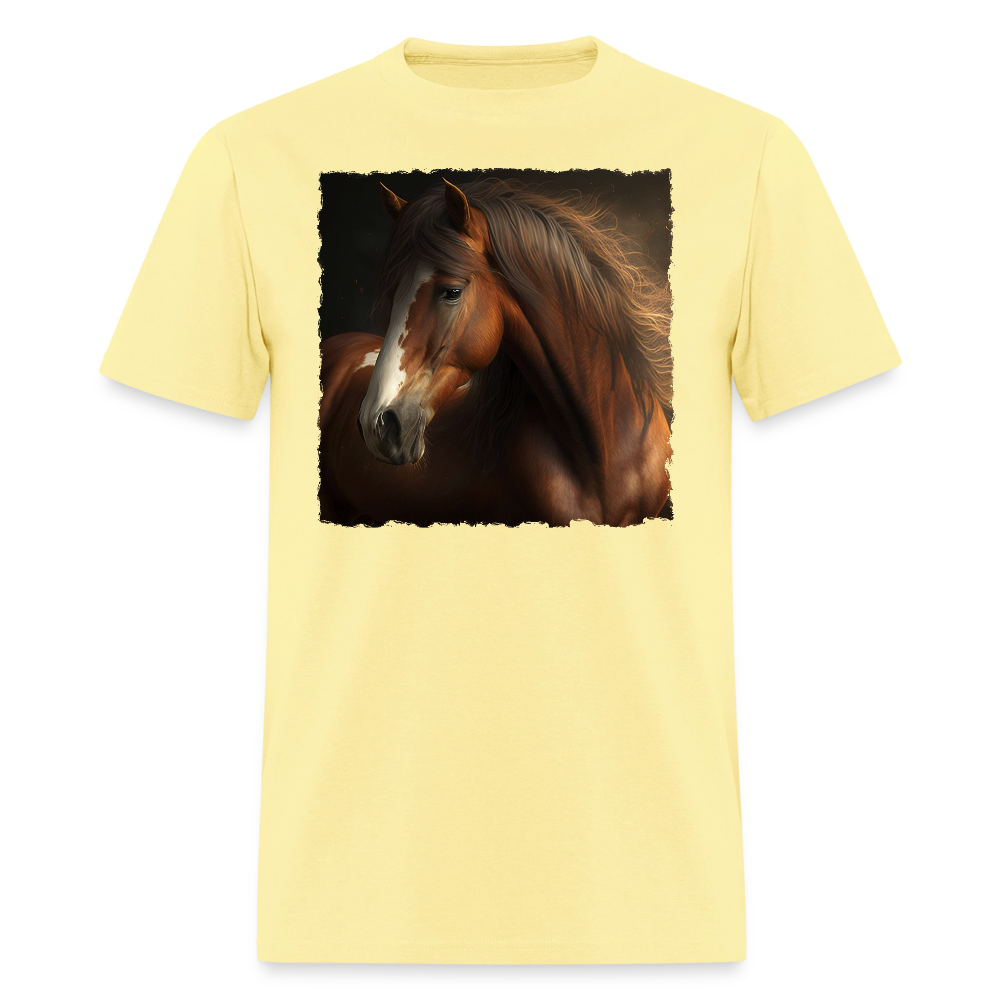 Brown Horse II - Wild & Free - cornsilk