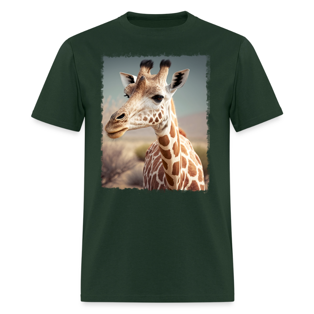 Giraffe II - Wild & Free - forest green