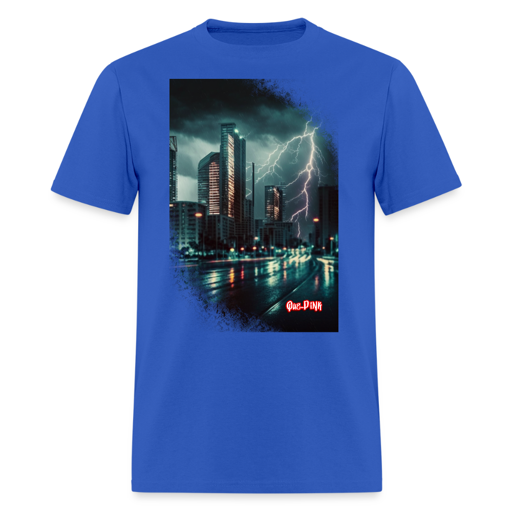 Lightning City - royal blue