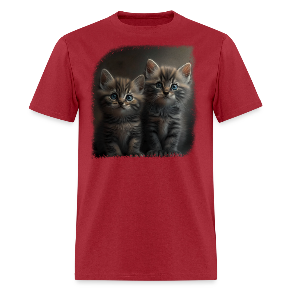Kittens II - Pure Cuteness - dark red