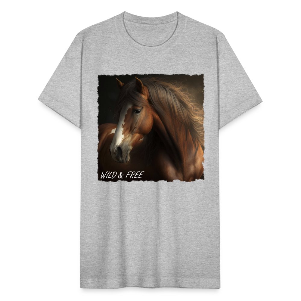 Brown Horse II - Wild & Free - heather gray