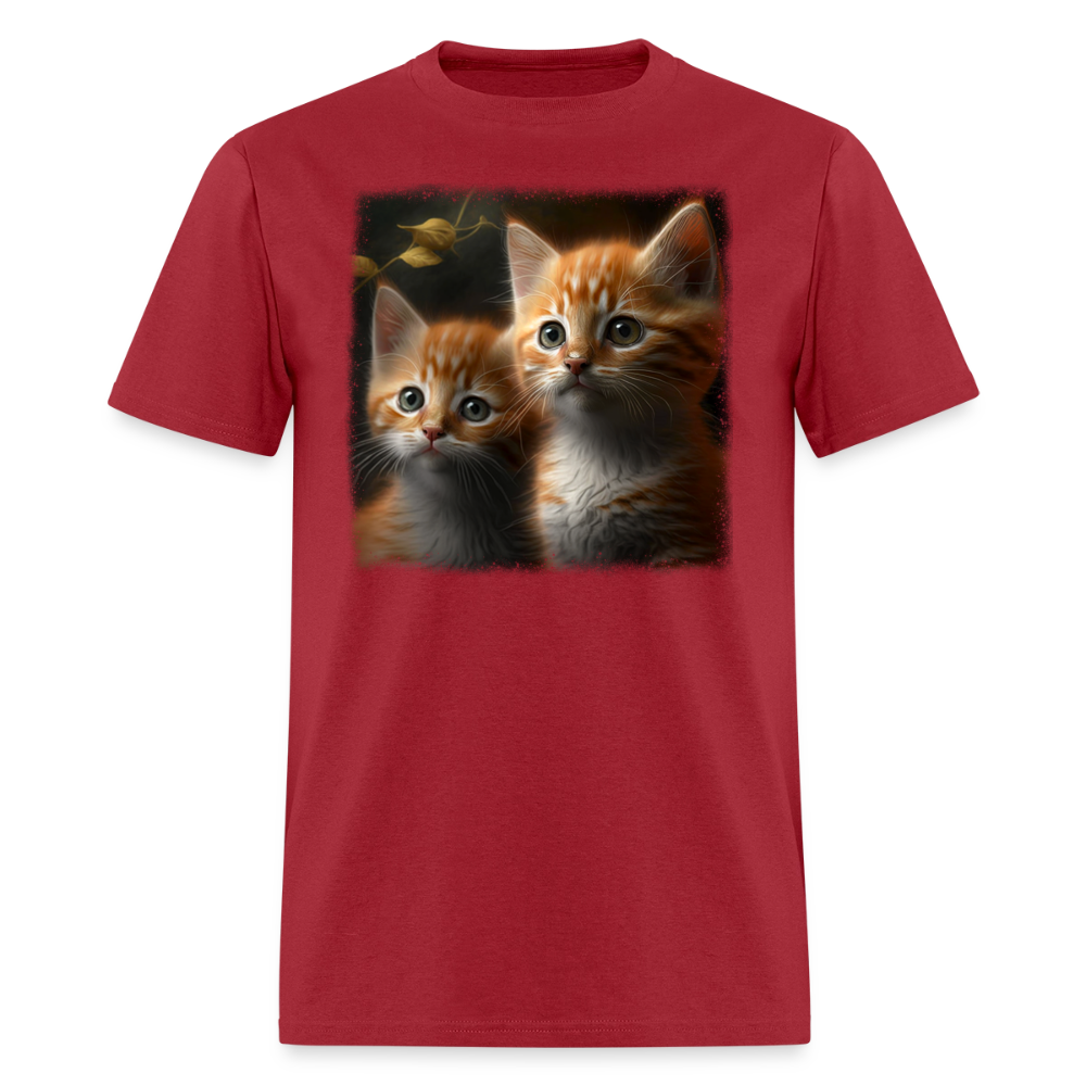 Kittens - Pure Cuteness - dark red