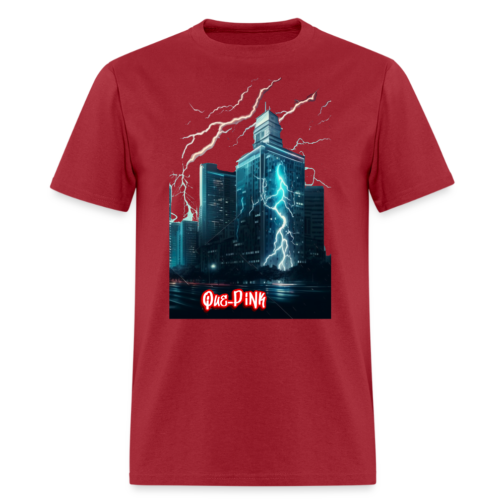 Lightning City IV - dark red