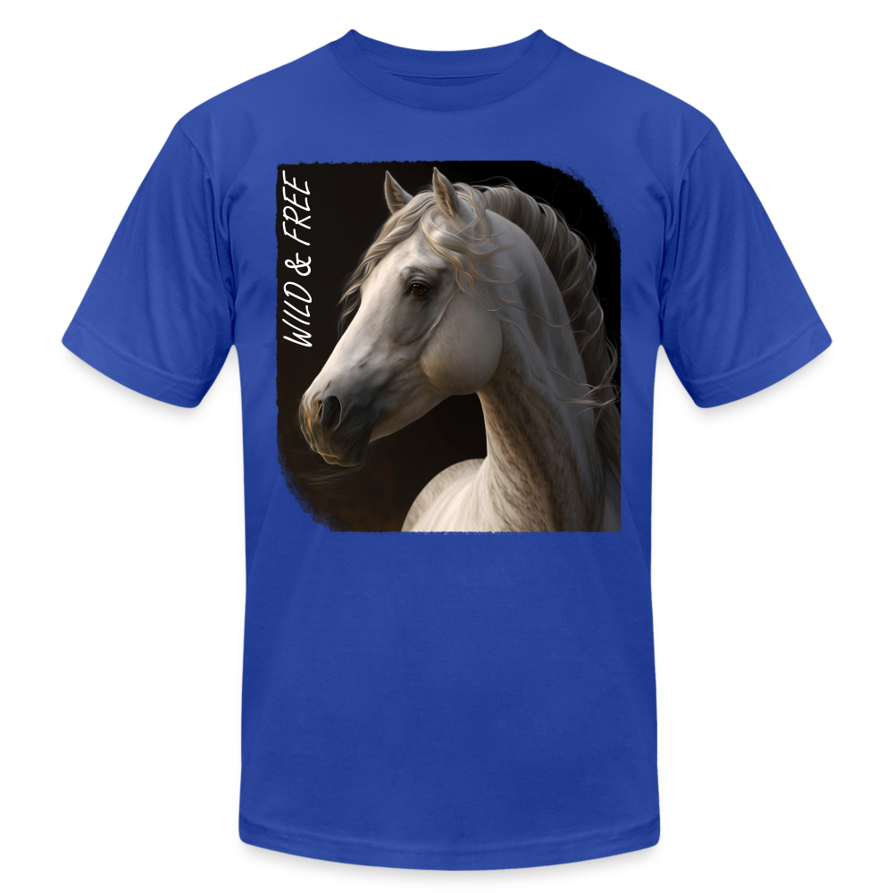 Horse 1 - Wild &Free - royal blue