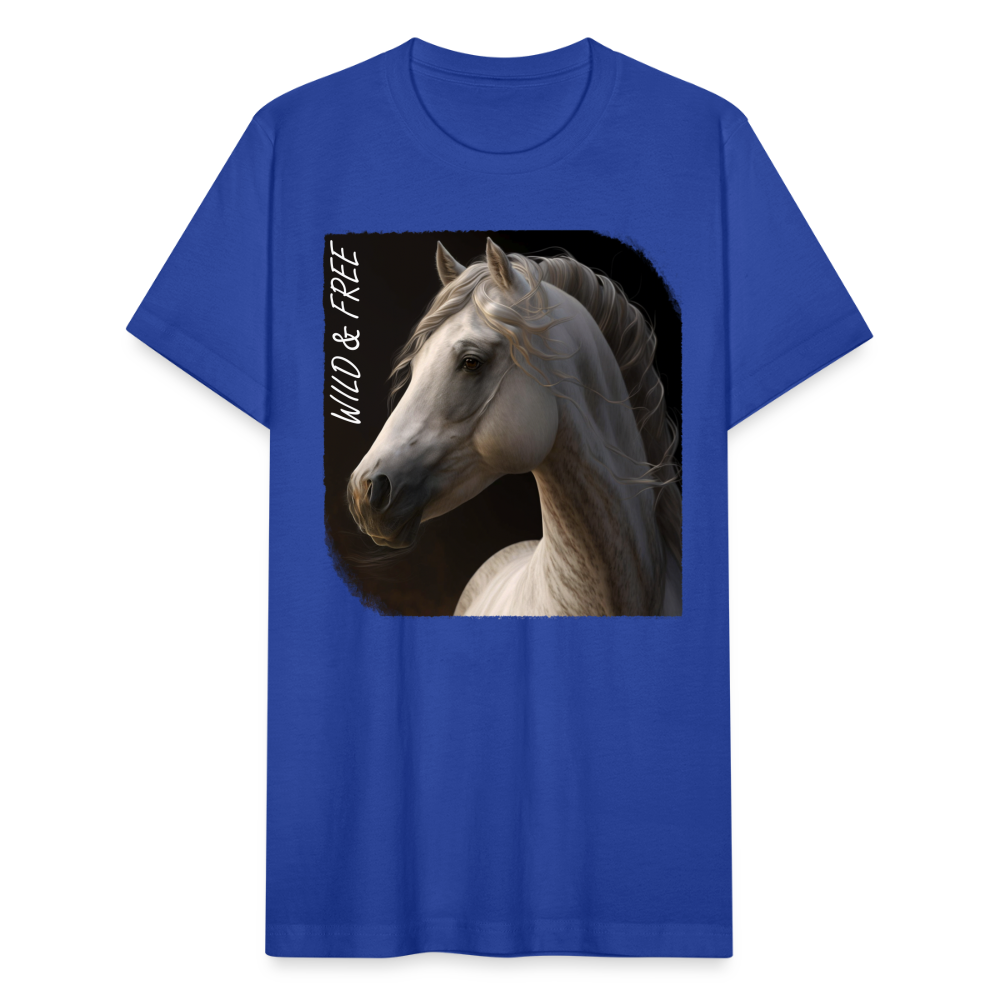 Horse 1 - Wild &Free - royal blue