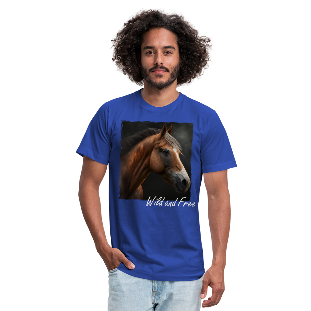 Horse 2 - Wild &Free - royal blue