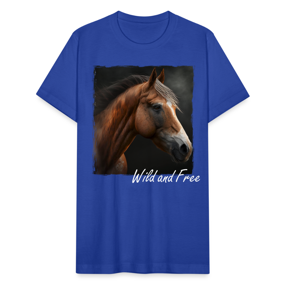 Horse 2 - Wild &Free - royal blue