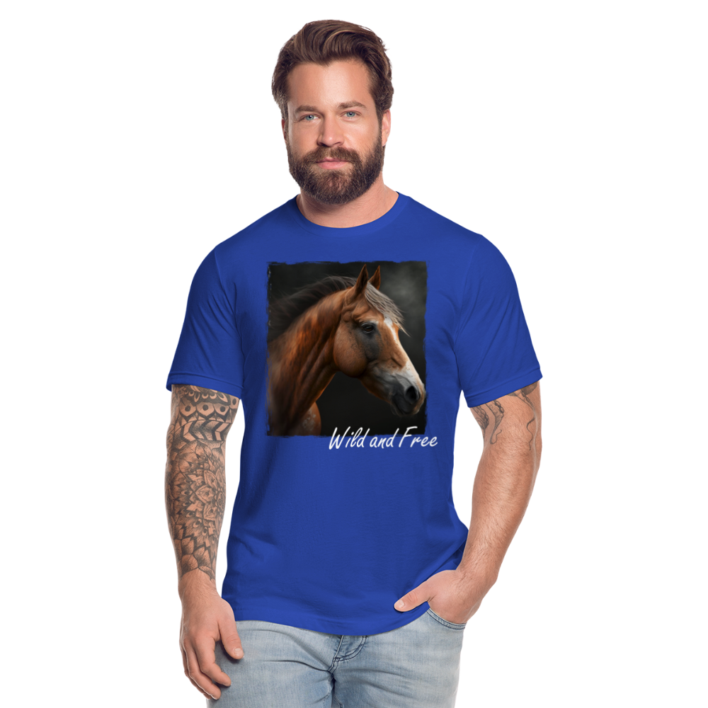 Horse 2 - Wild &Free - royal blue