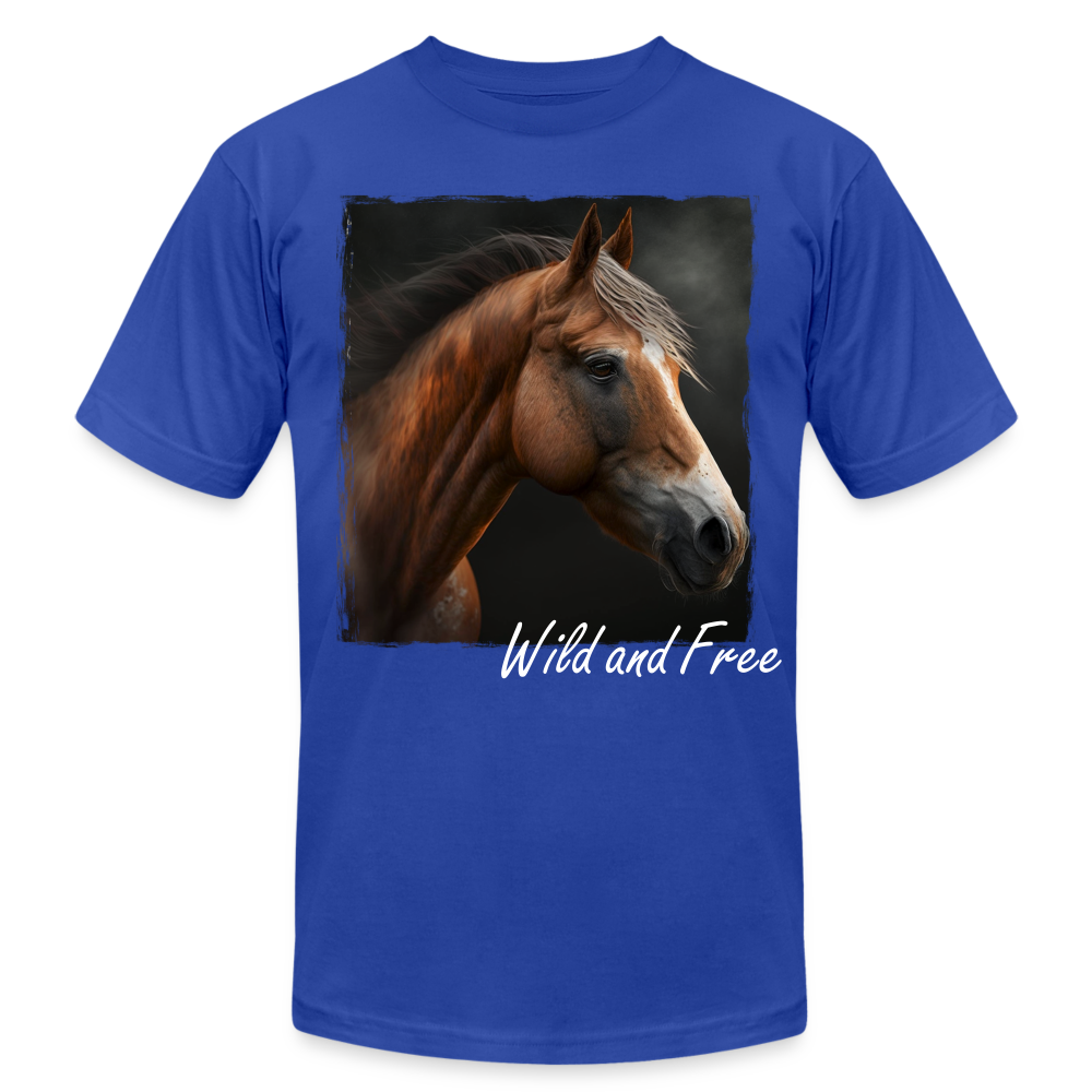 Horse 2 - Wild &Free - royal blue