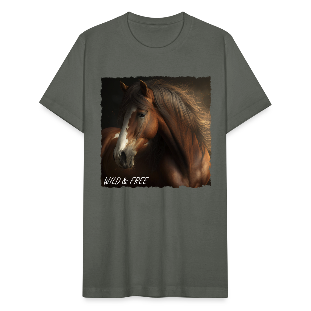 Brown Horse II - Wild & Free - asphalt