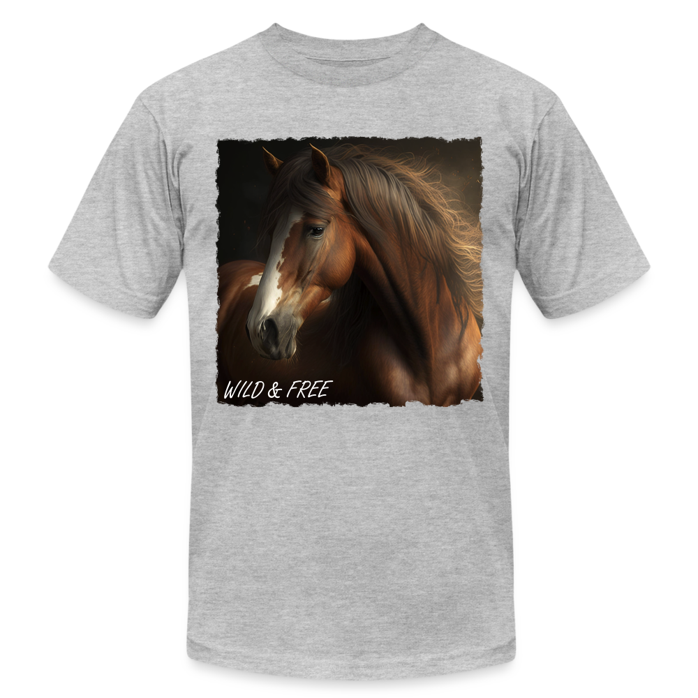 Brown Horse II - Wild & Free - heather gray