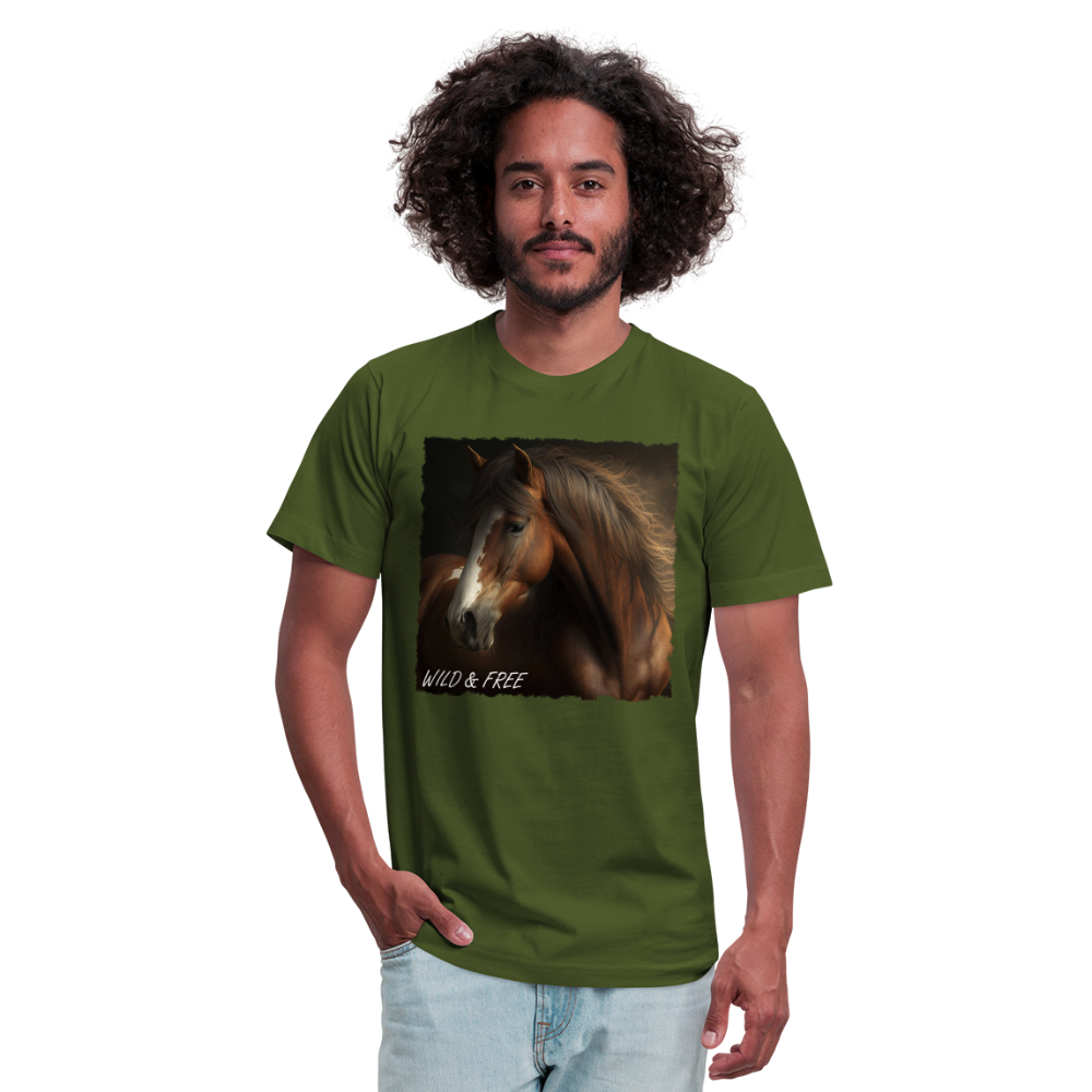 Brown Horse II - Wild & Free - olive