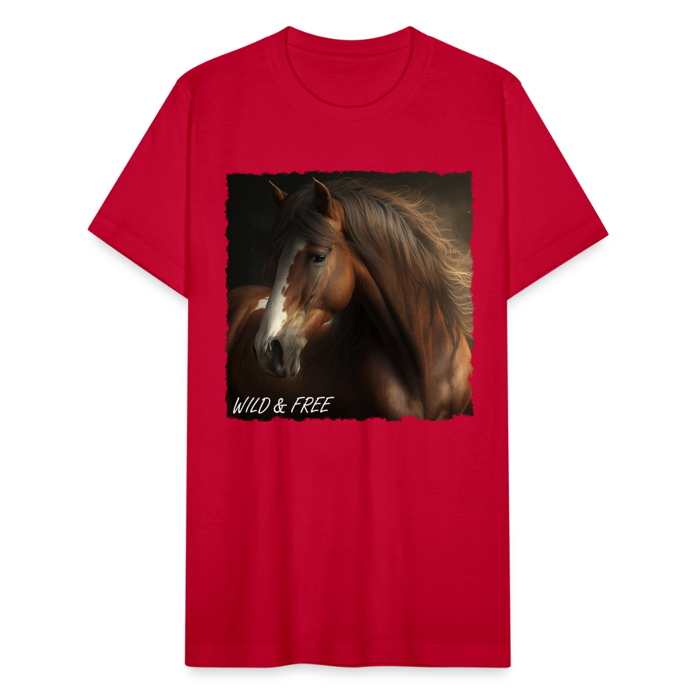 Brown Horse II - Wild & Free - red