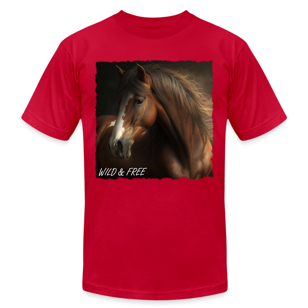 Brown Horse II - Wild & Free - red