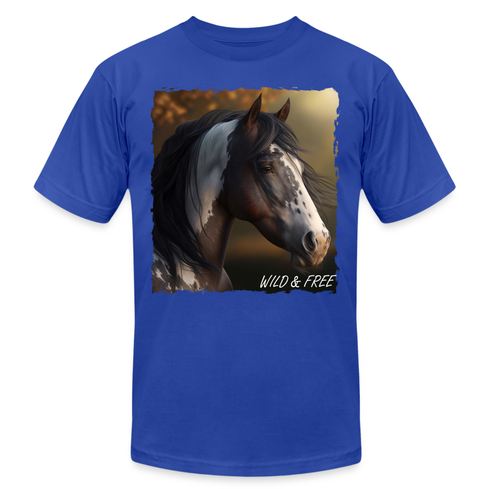 Horse III - Wild & Free - royal blue