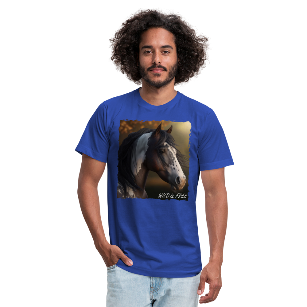 Horse III - Wild & Free - royal blue