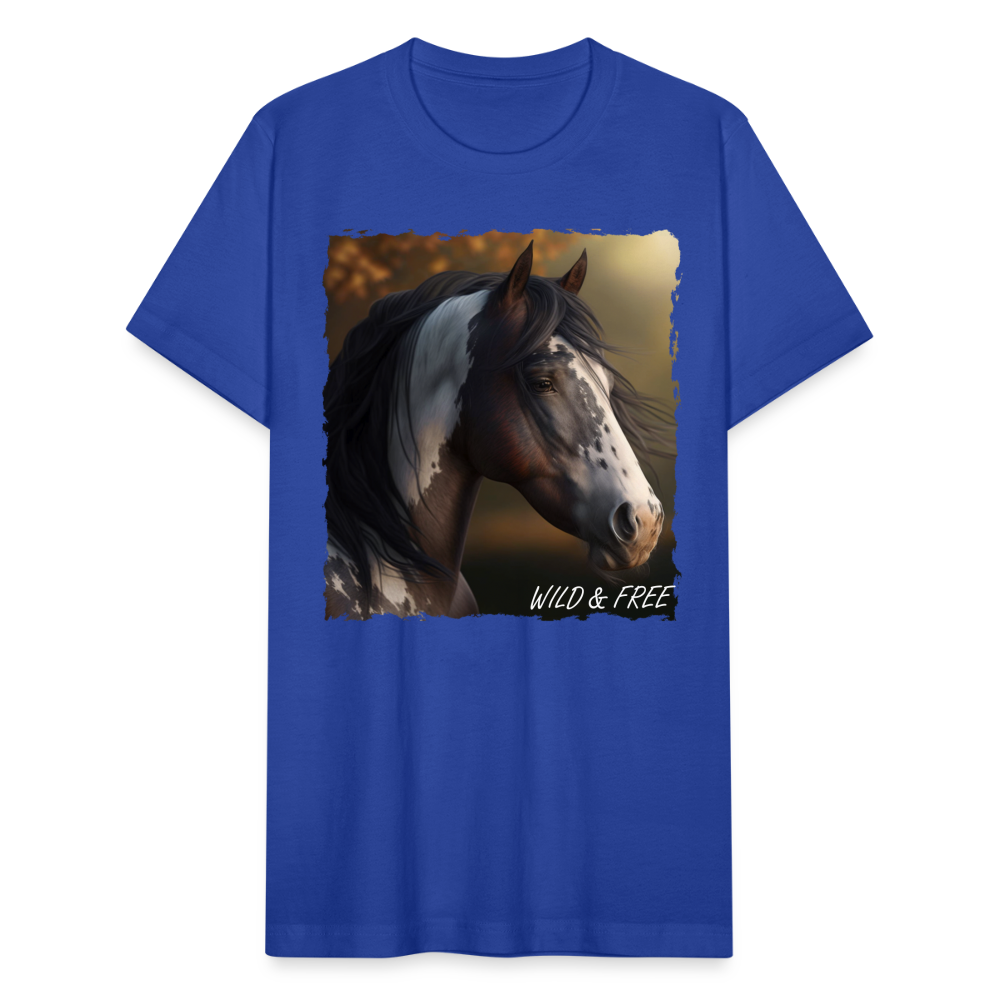 Horse III - Wild & Free - royal blue