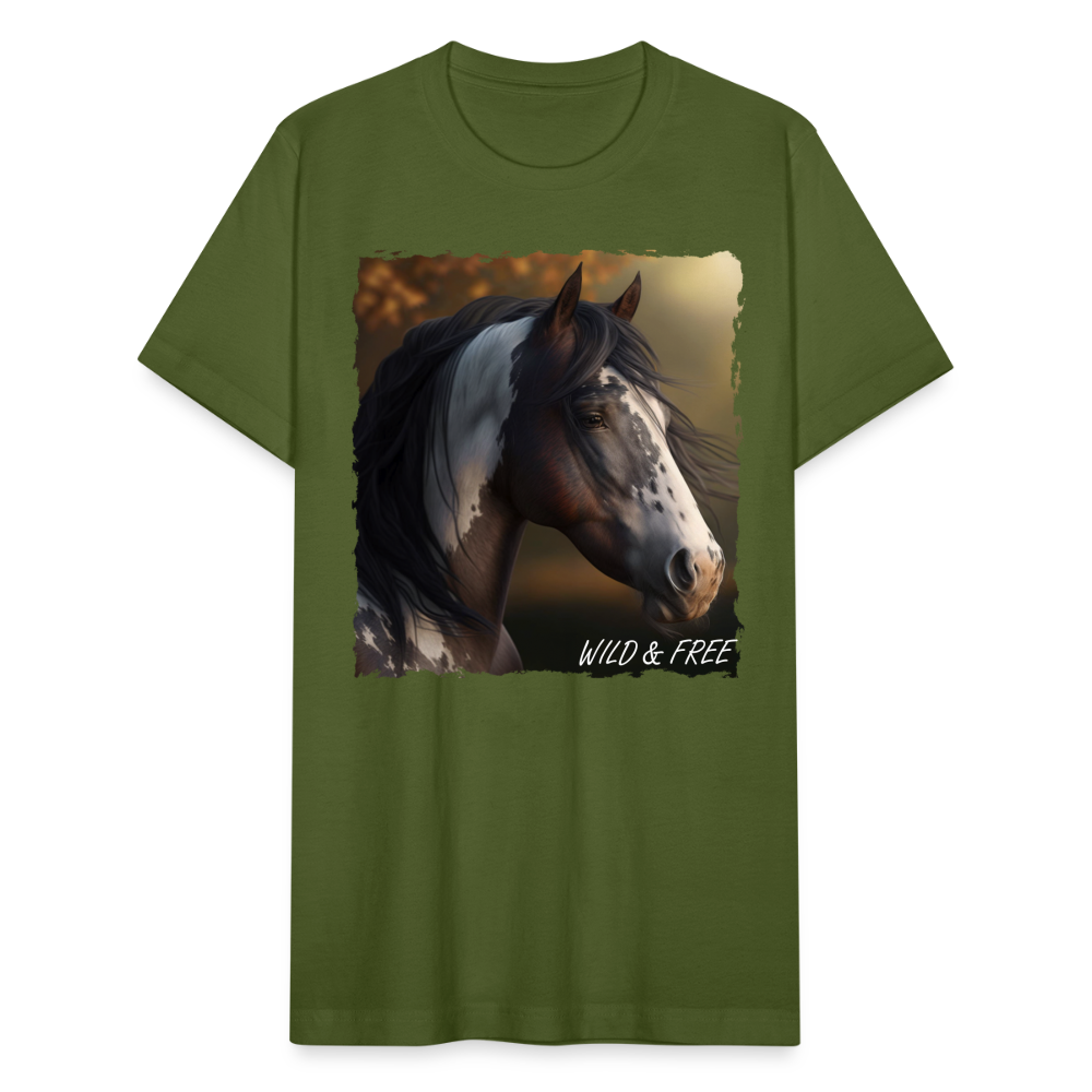 Horse III - Wild & Free - olive