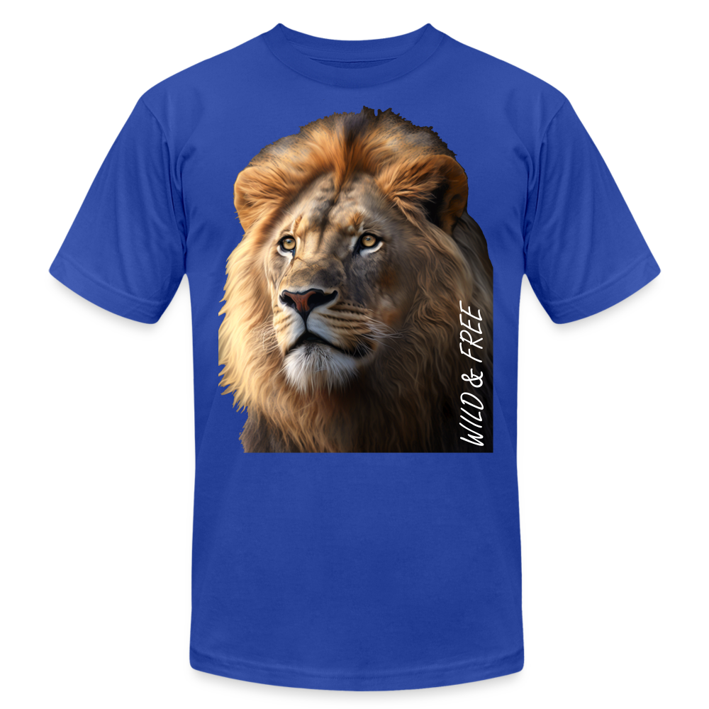 Lion - Wild & Free - royal blue