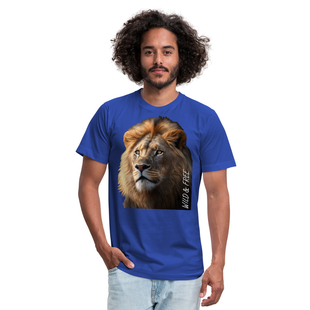 Lion - Wild & Free - royal blue