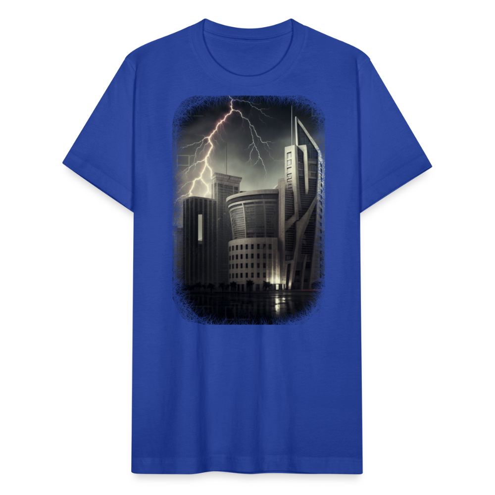 Lightning City II - royal blue