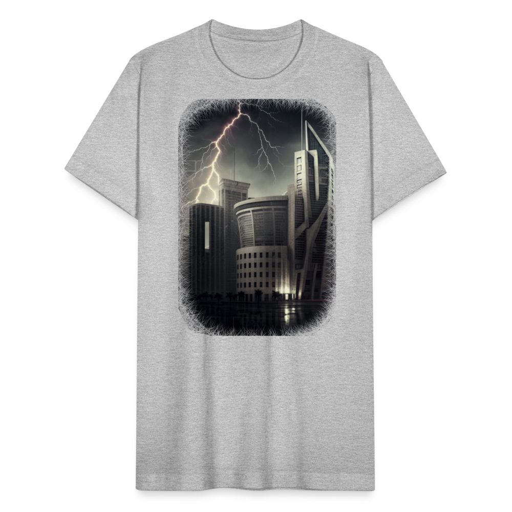 Lightning City II - heather gray