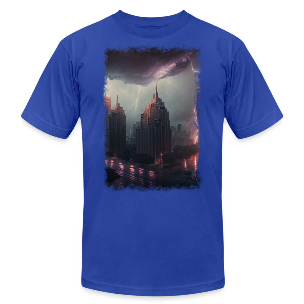 Lightning City III - royal blue