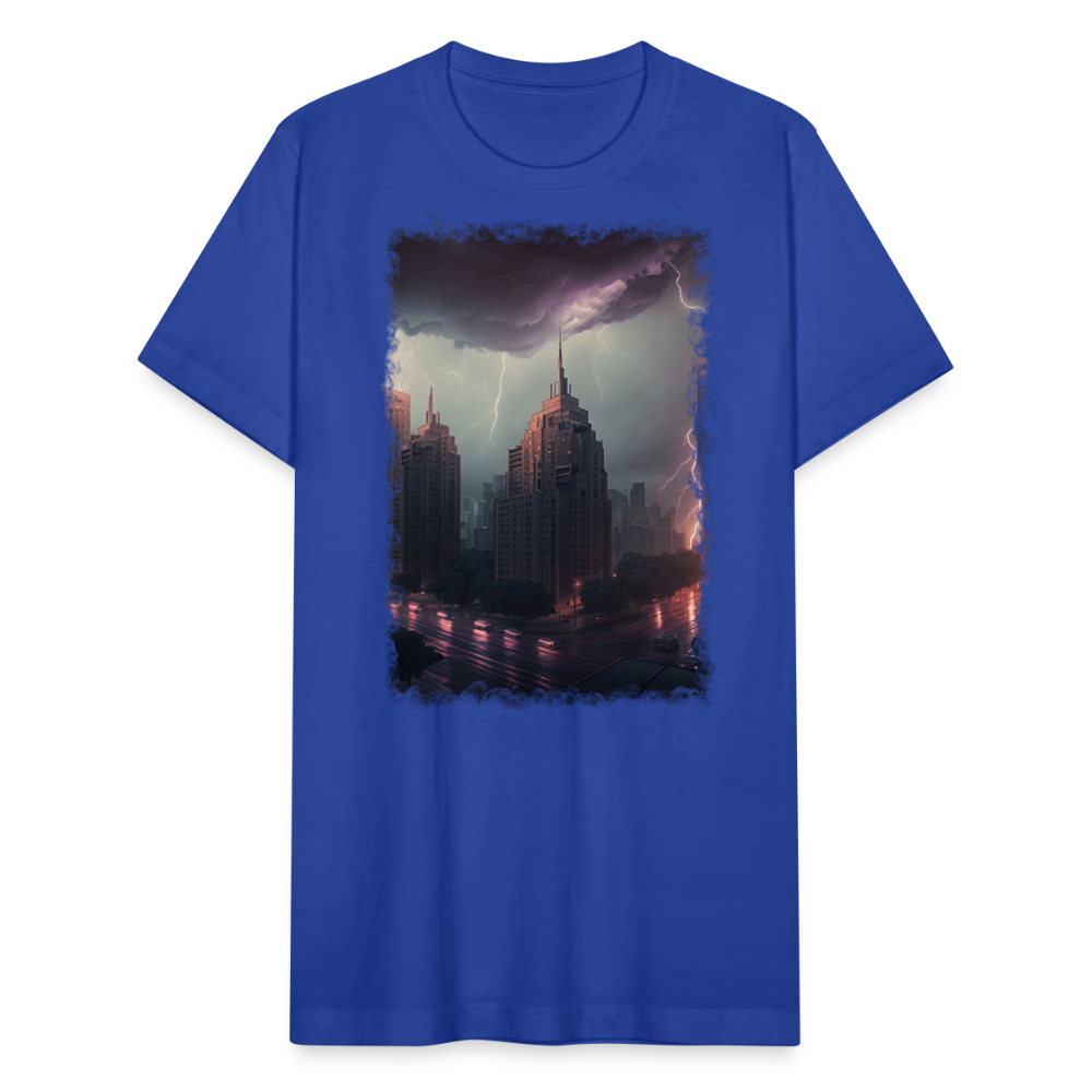 Lightning City III - royal blue