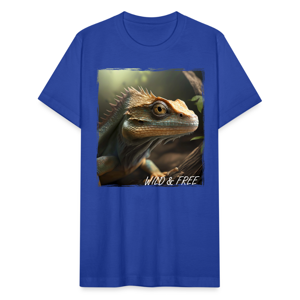 Lizard - Wild & Free - royal blue