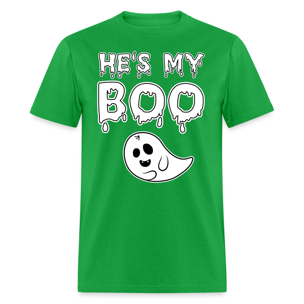 He's My Boo - bright green